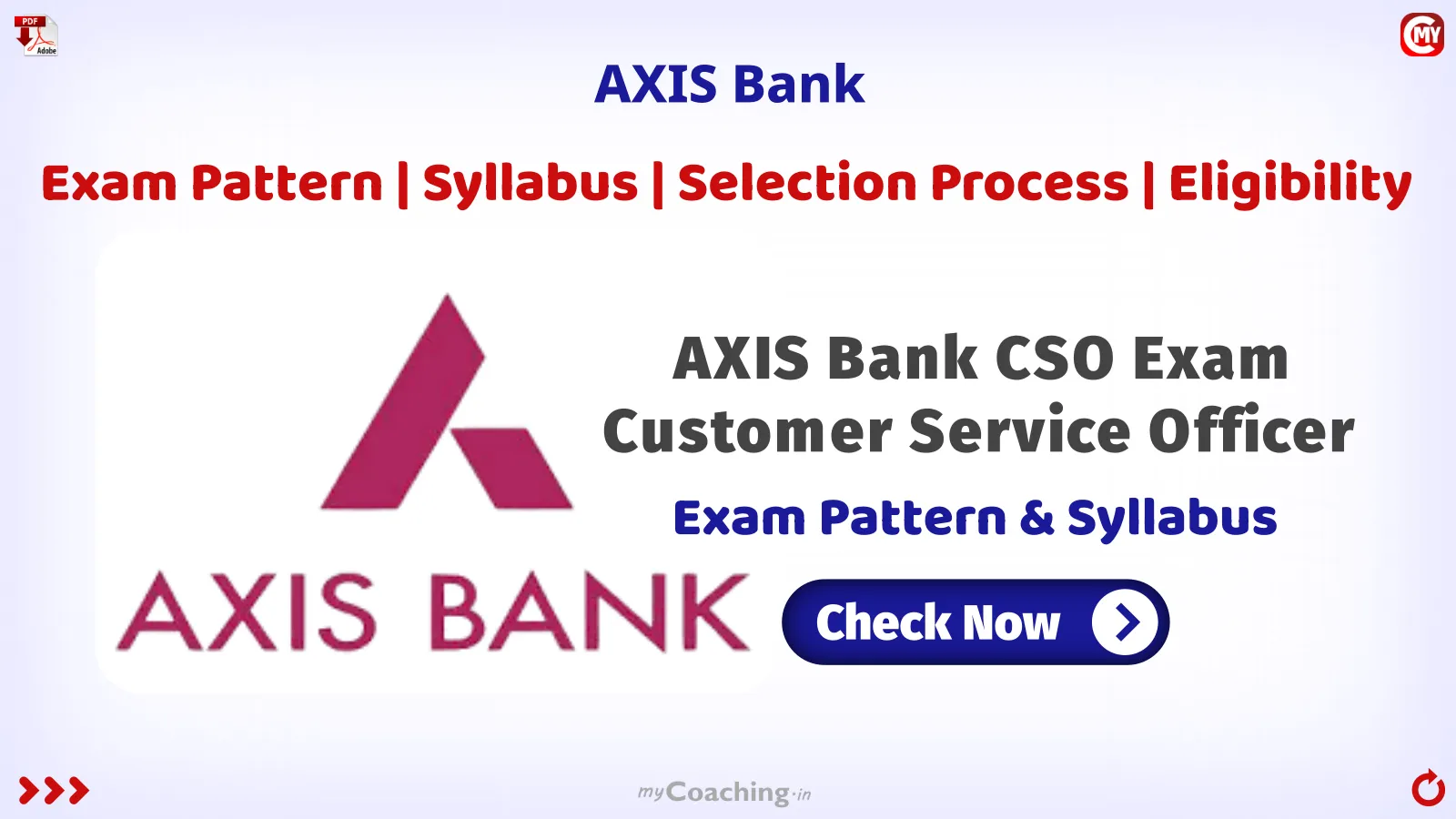 AXIS Bank CSO Exam Pattern, Syllabus, Selection Process 2025