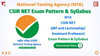 CSIR NET Exam Pattern & Syllabus