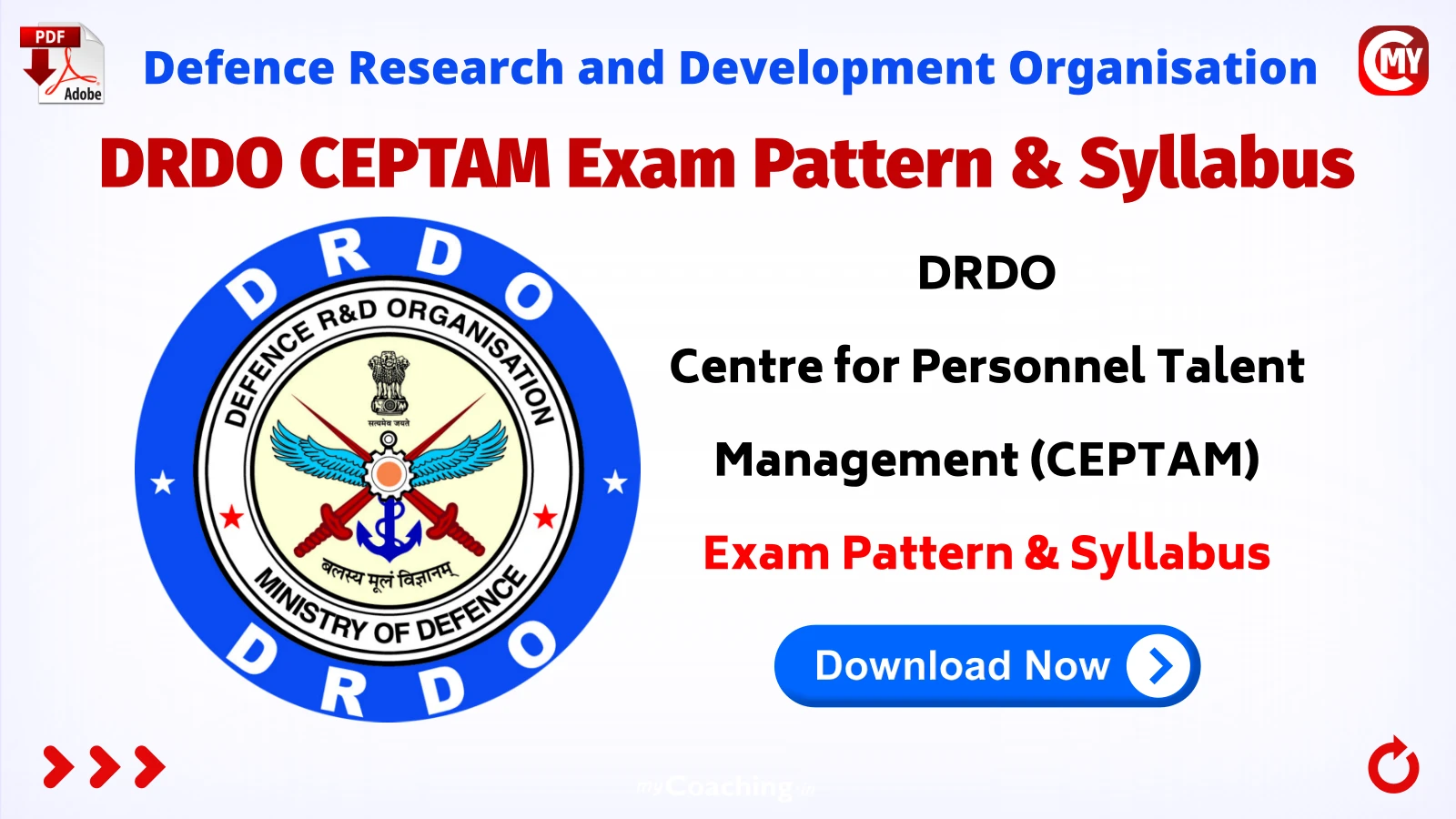 DRDO CEPTAM Exam Pattern & Syllabus