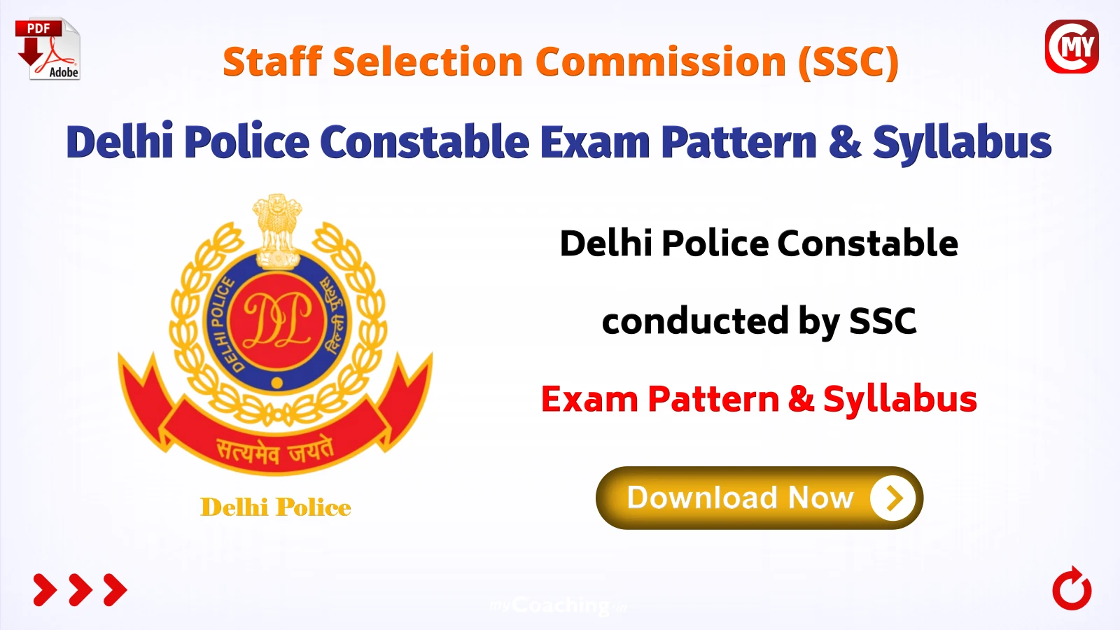 Delhi Police Constable Exam Pattern & Syllabus