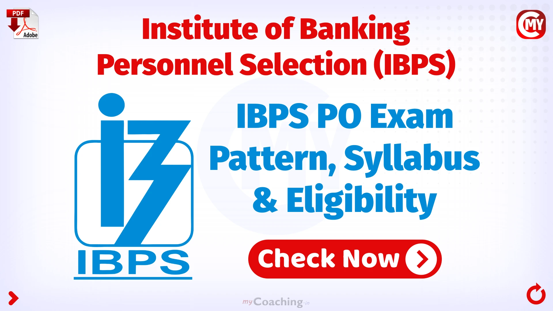 IBPS PO Exam Pattern, Syllabus & Eligibility
