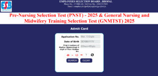 MPESB PNST & GNMTST Admit Card 2025