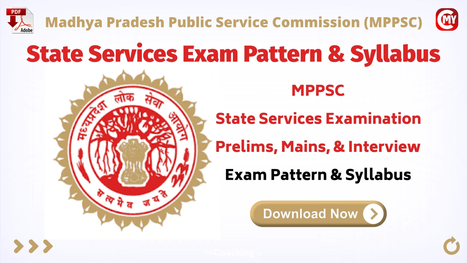 MPPSC State Services Exam Pattern & Syllabus