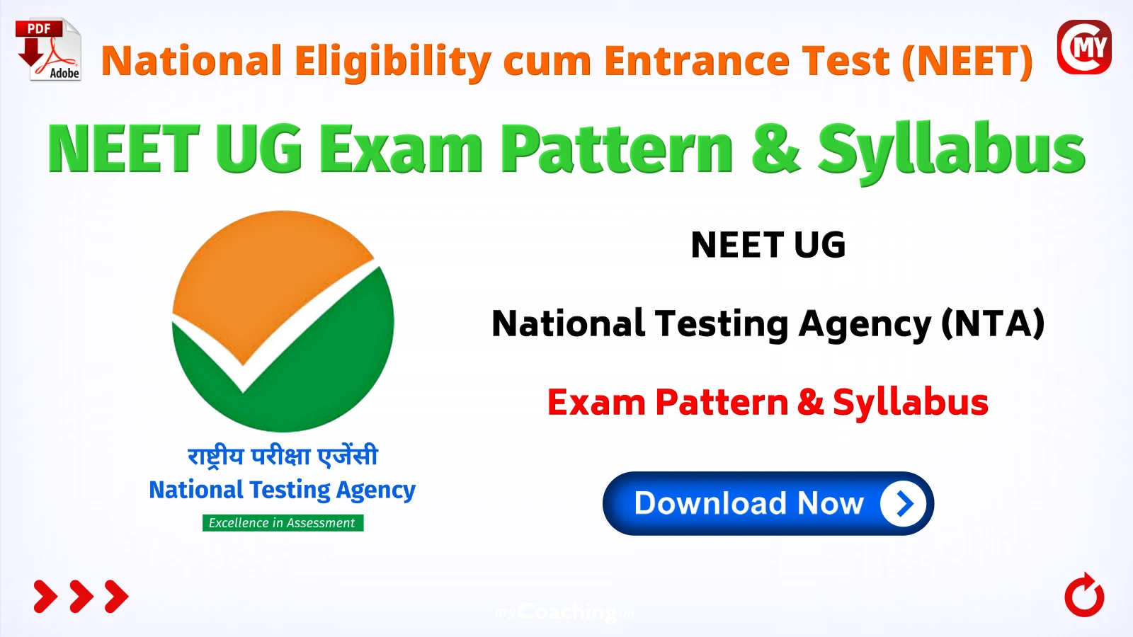 NEET UG Exam Pattern & Syllabus