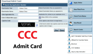 NIELIT CCC Admit Card