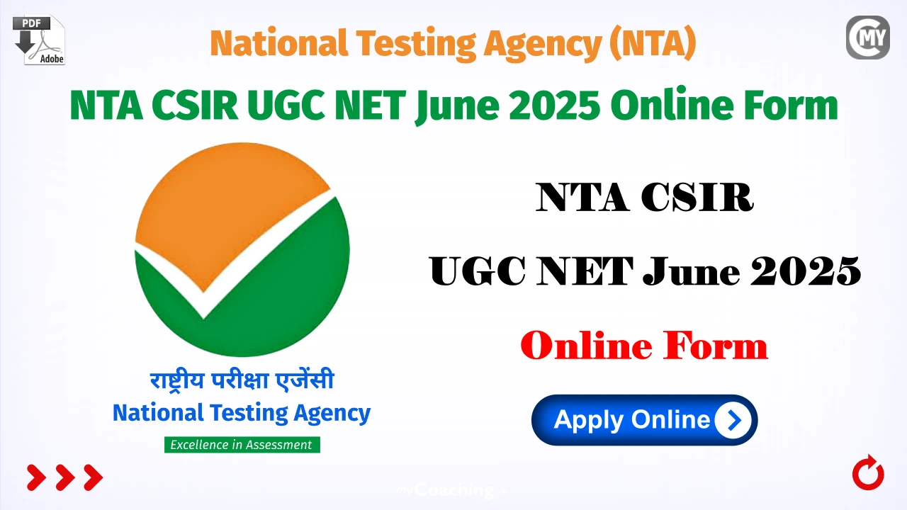 NTA CSIR UGC NET June Online Form 2025
