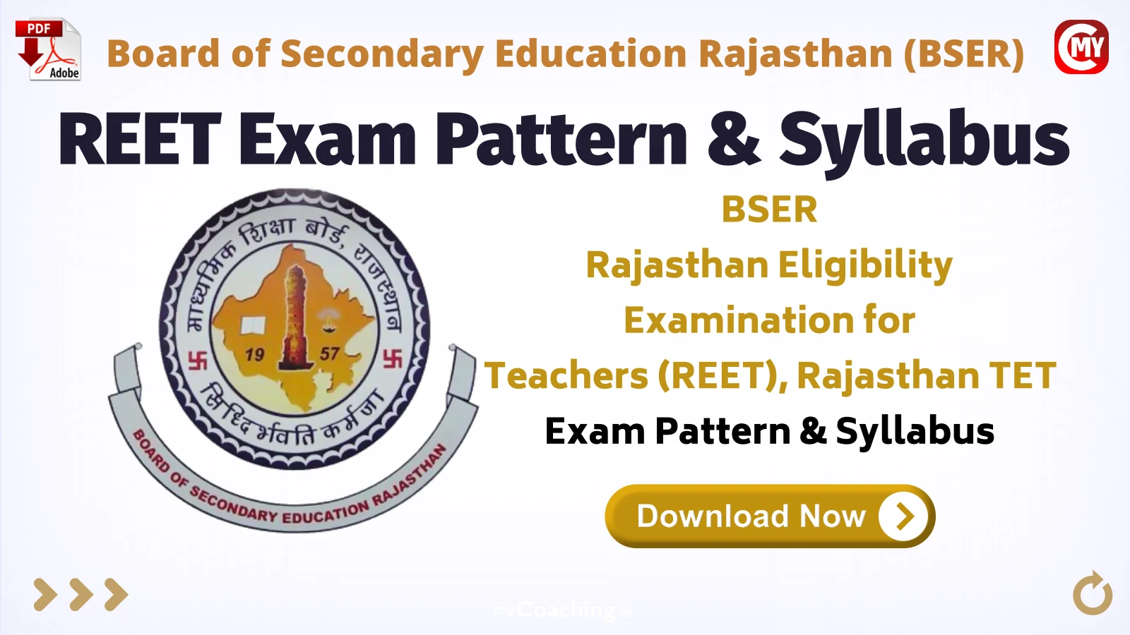 REET Rajasthan TET Exam Pattern & Syllabus
