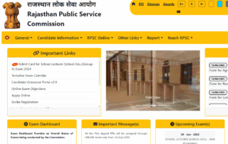RPSC School Lecturer PGT Admit Card 2025