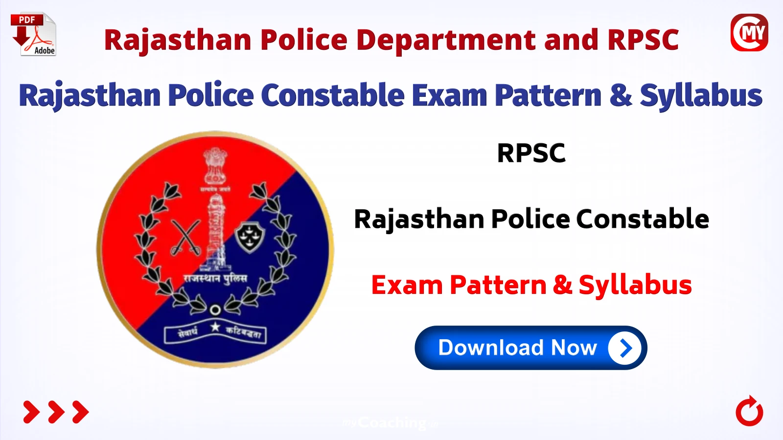 Rajasthan Police Constable Exam Pattern & Syllabus