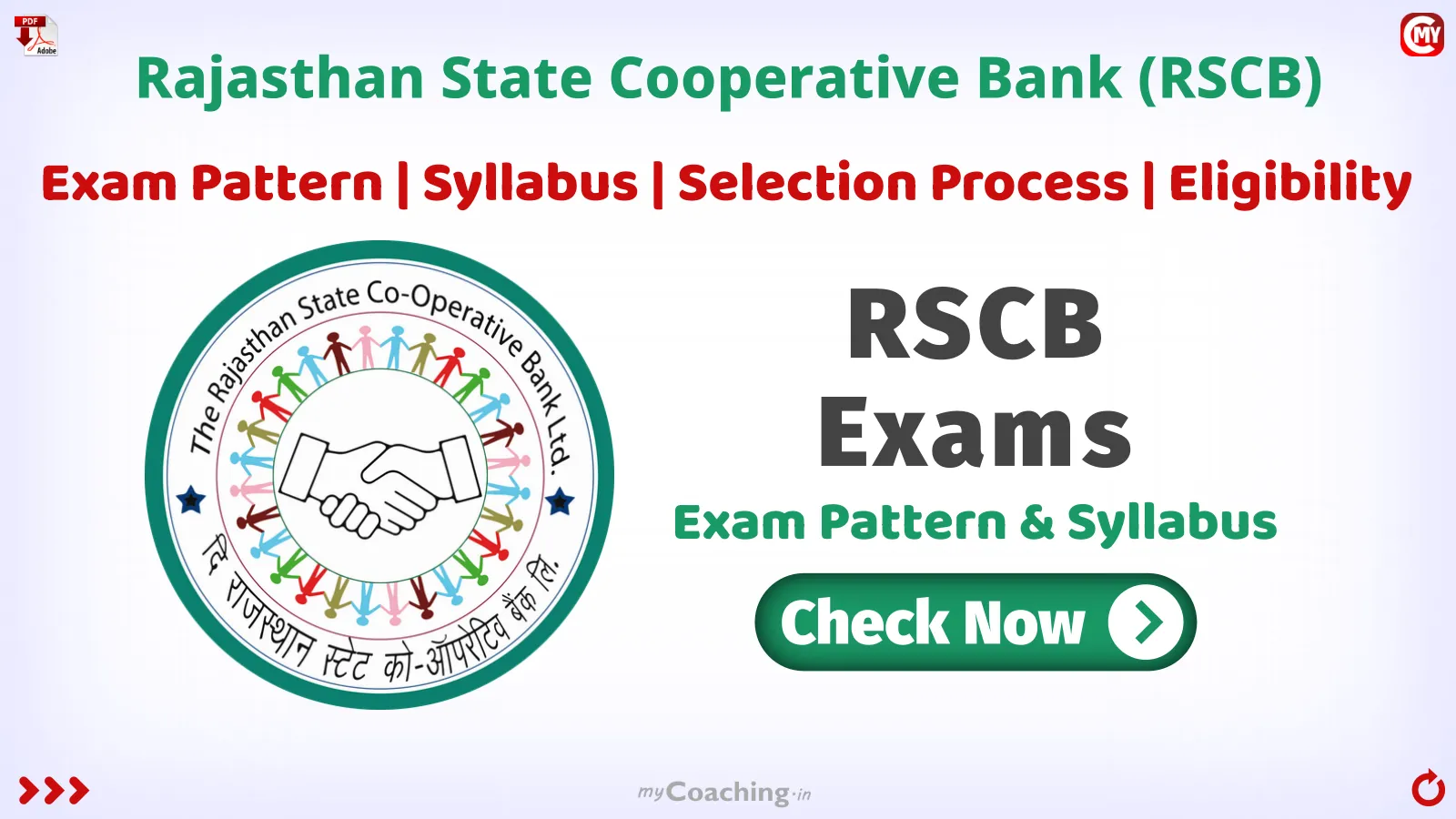 Rajasthan State Cooperative Bank (RSCB) Exam Pattern, Syllabus, Selection Process 2025