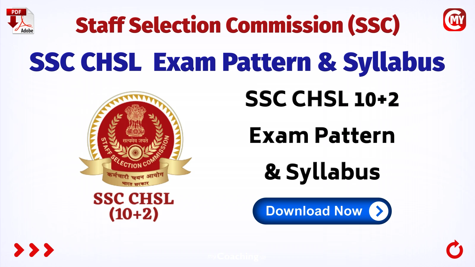 SSC CHSL 10 + 2 Exam Pattern & Syllabus