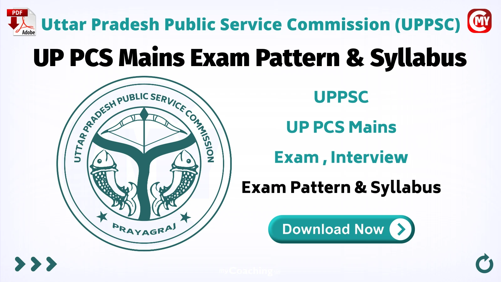 UP PCS Mains Exam Pattern, Syllabus & Interview