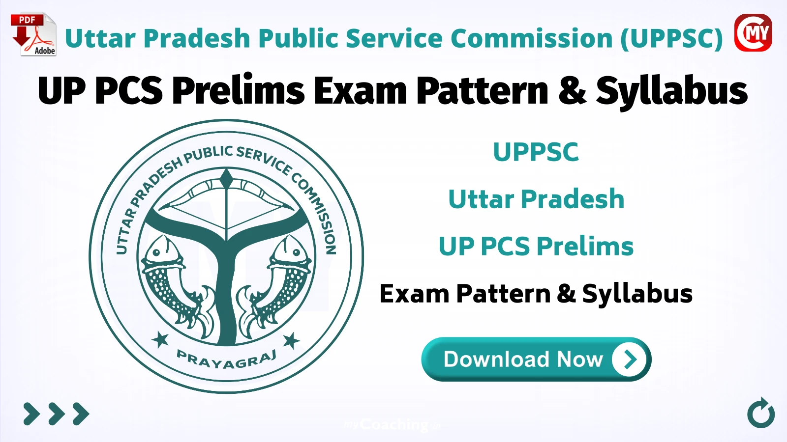 UP PCS Prelims Exam Pattern & Syllabus