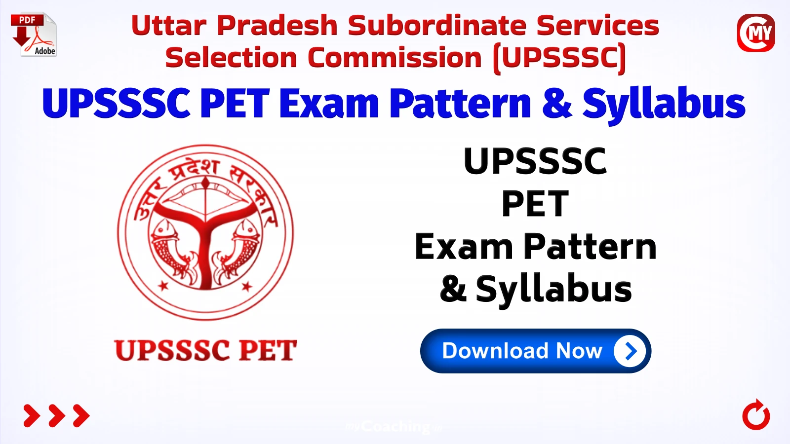 UPSSSC PET Exam Pattern & Syllabus