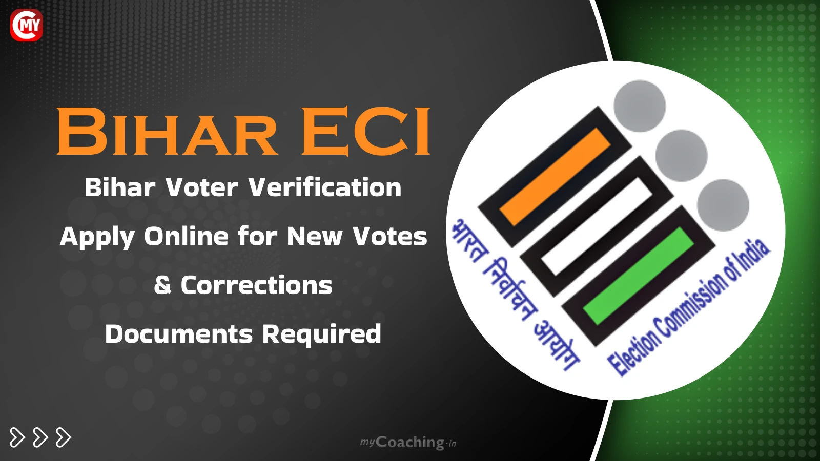Bihar Voter Verification Apply Online for New Vote & Corrections & Documents Required