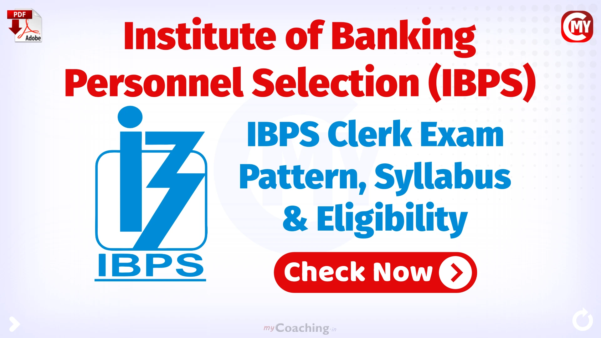 IBPS Clerk Exam Pattern, Syllabus & Eligibility