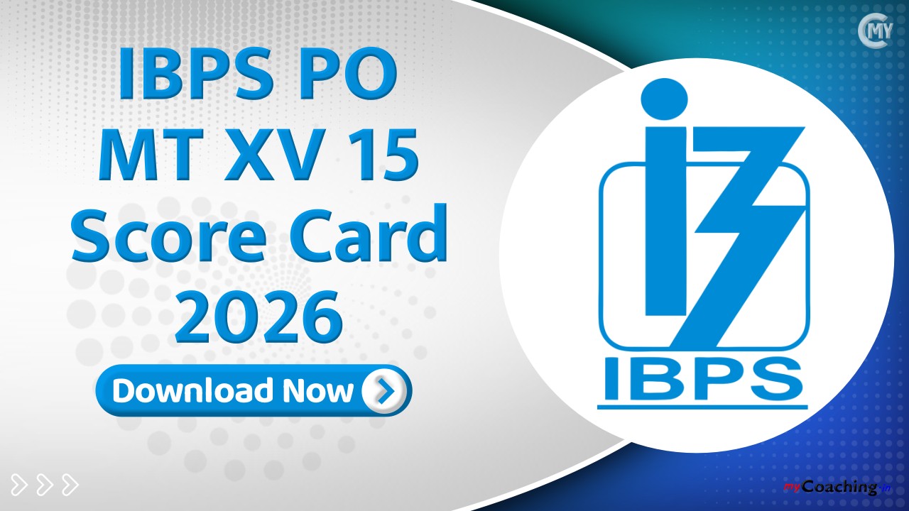IBPS PO MT XV 15 Score Card 2026