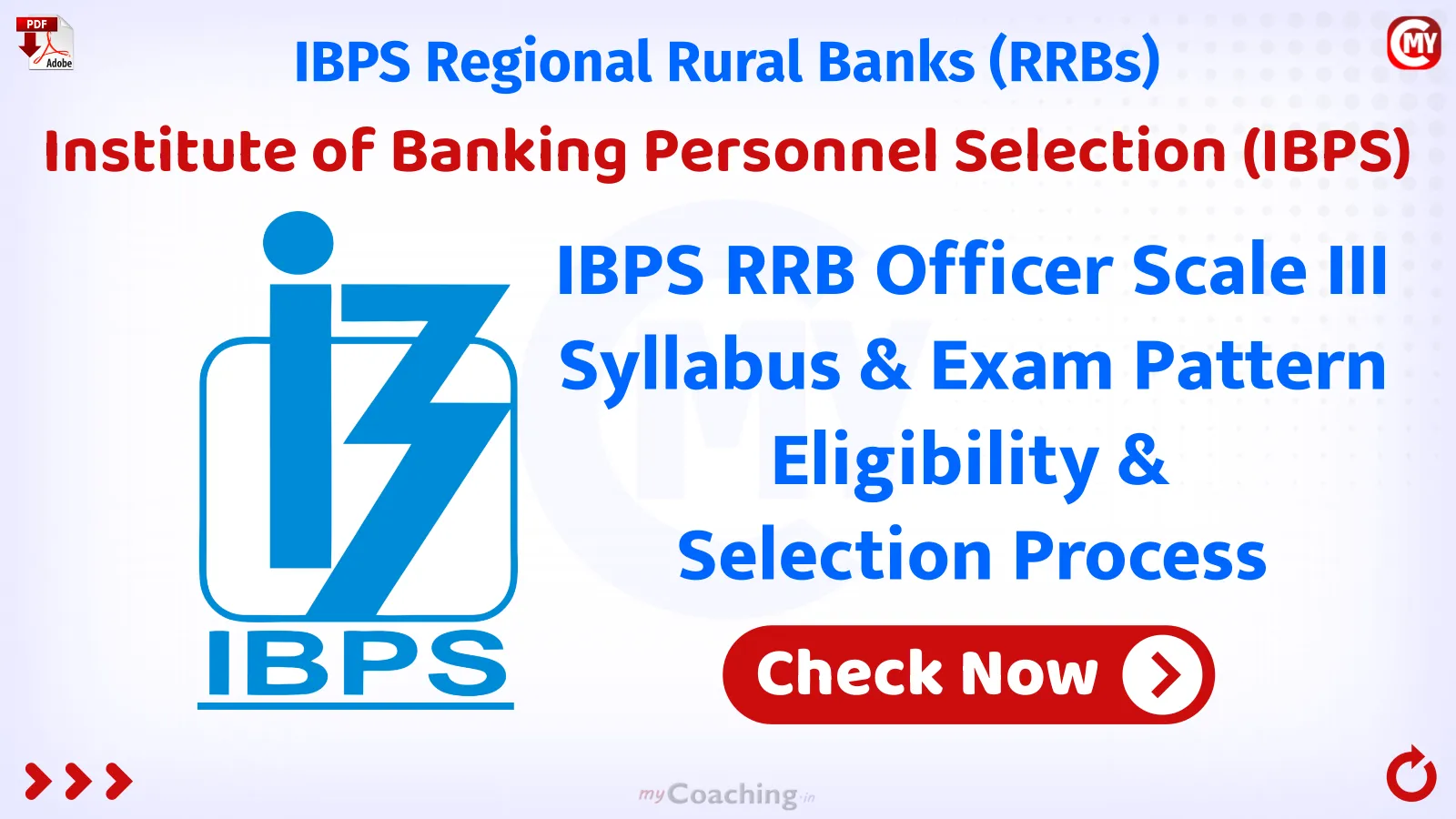 IBPS RRB Officer Scale III Syllabus & Exam Pattern, Eligibility 2025