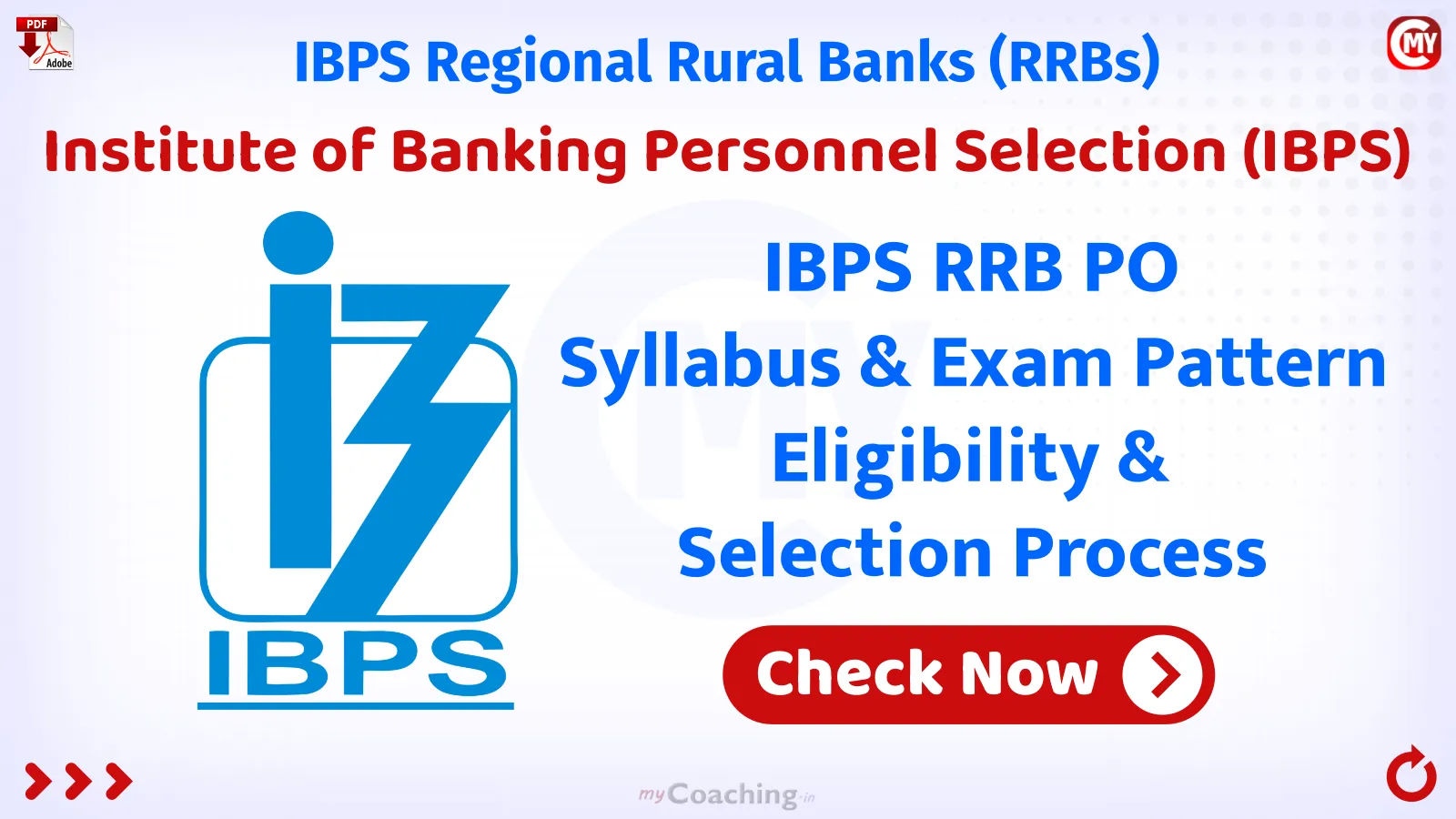 IBPS RRB PO Syllabus & Exam Pattern, Eligibility 2025
