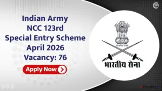 Indian Army NCC 123rd Course April 2026 Online Form