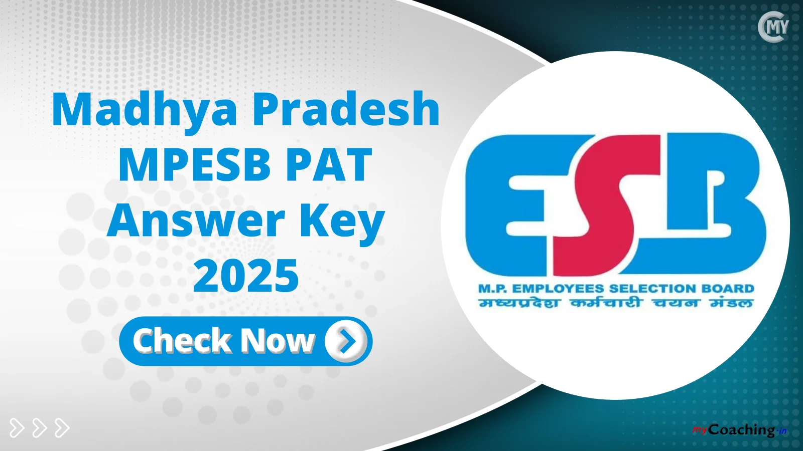 MPESB PAT Answer Key 2025