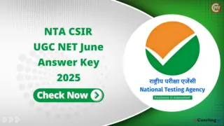 NTA CSIR UGC NET June Answer Key 2025