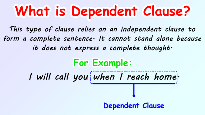 Dependent Clause
