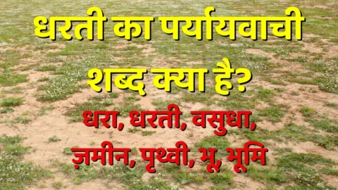 Dharti Ka Paryayvachi Shabd