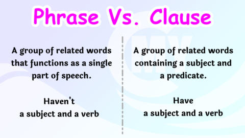 Difference between Phrase and Clause