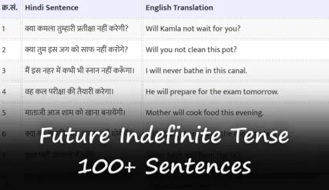 Future Indefinite Tense