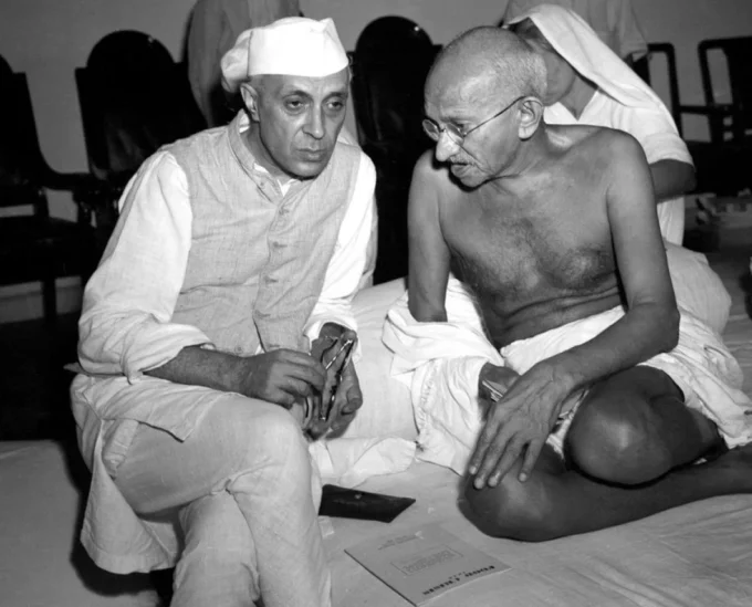 Gandhi and Nehru in 1946