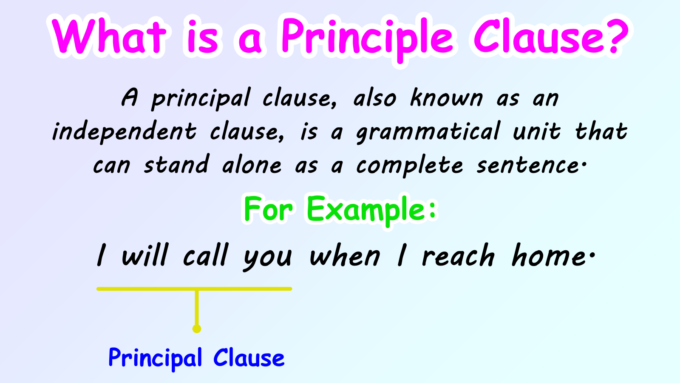 Principal Clause